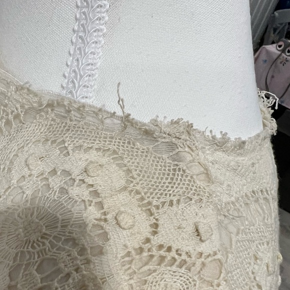 Vintage Dolce & Gabbana White Lace Dress with Pink Sash - Picture 5 of 16